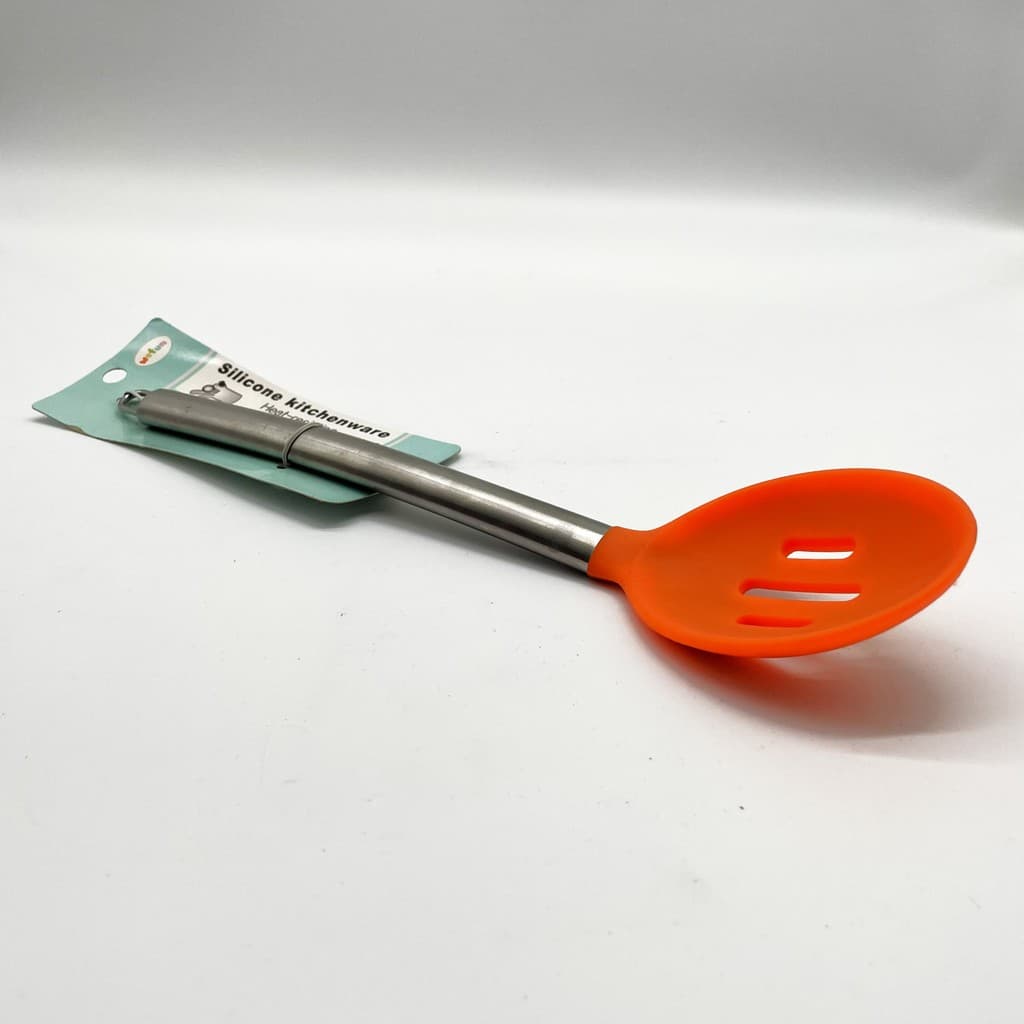 Escumadeira de Silicone com Cabo Inox - Wefun