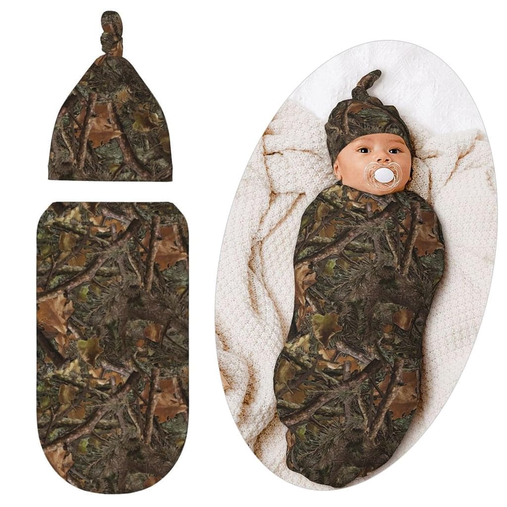 Manta de Camuflagem para Enrolar Bebê, Saco de Dormir Macio, Sacos de Enrolar para Recém-Nascidos Unissex, Artigos de Ca