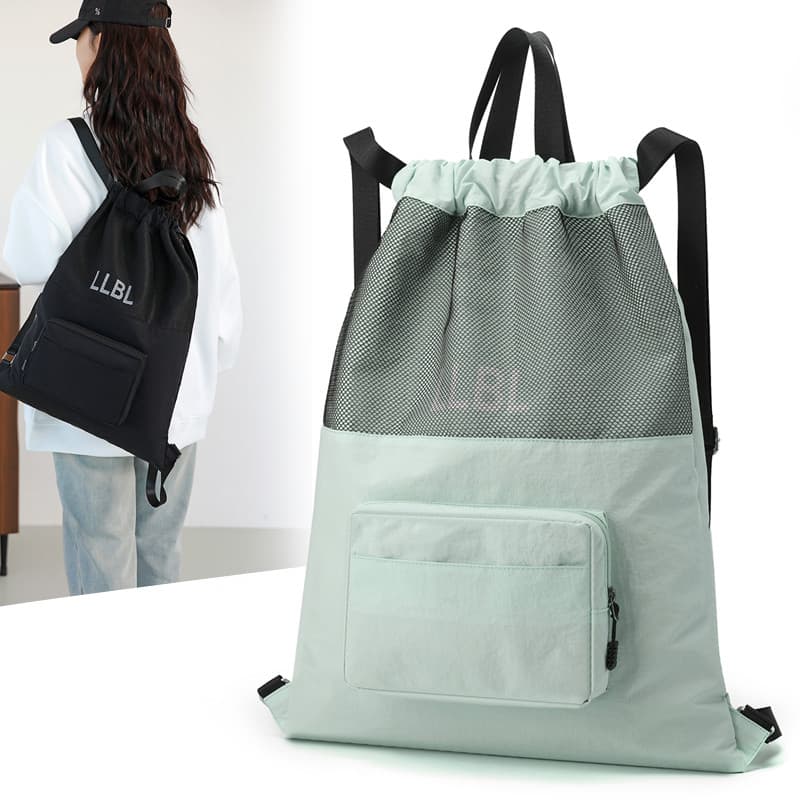 2025 novo estilo cordão bolso saco de viagem senhoras mochila portátil grande capacidade esportes ao ar livre