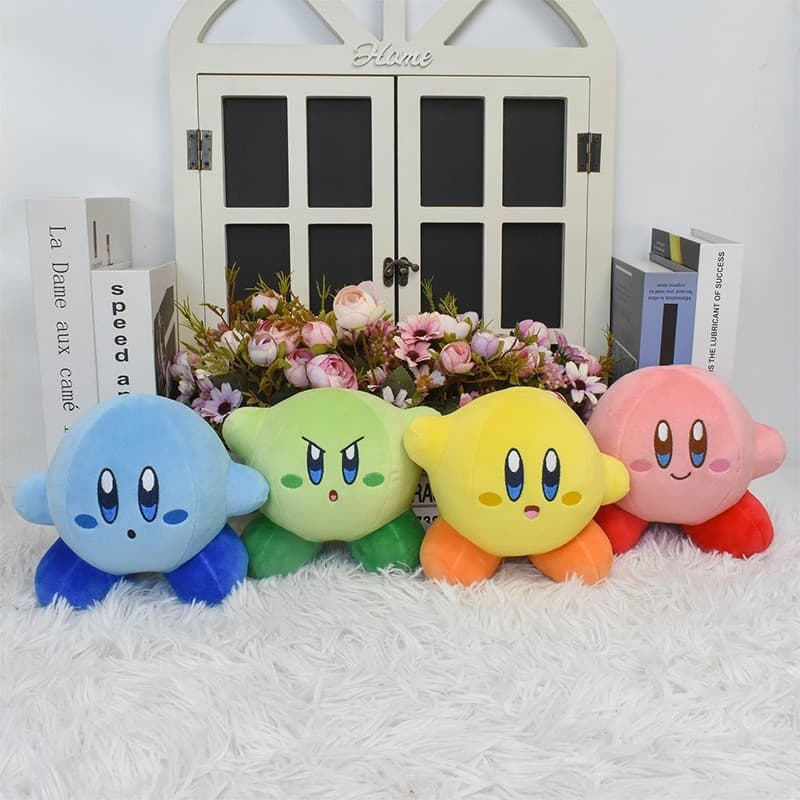 Boneco de Pelúcia Kirby: Brinquedo Kawaii de Anime Macio - Coleção de Desenhos Animados e Presente de Natal para Criança