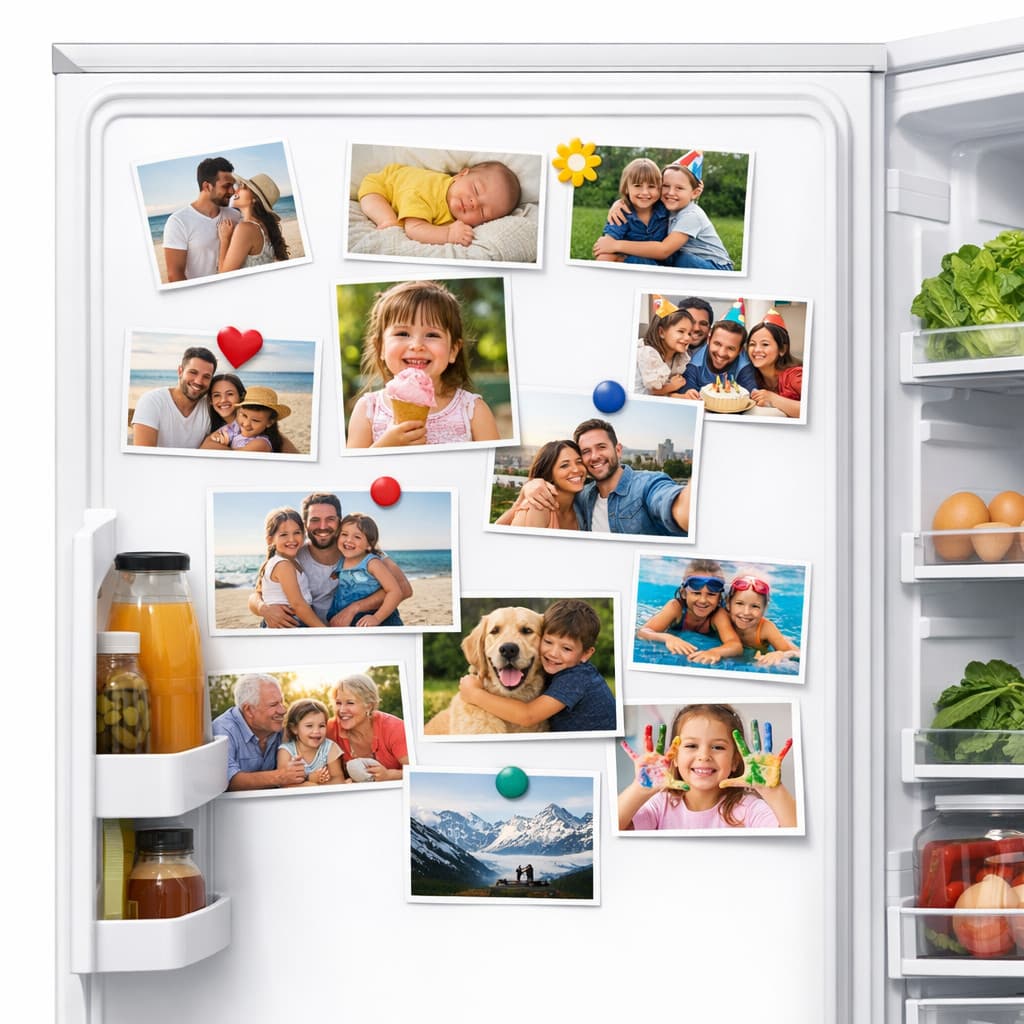Mini Fotos com Imã de Geladeira Personalizadas Alta Qualidade