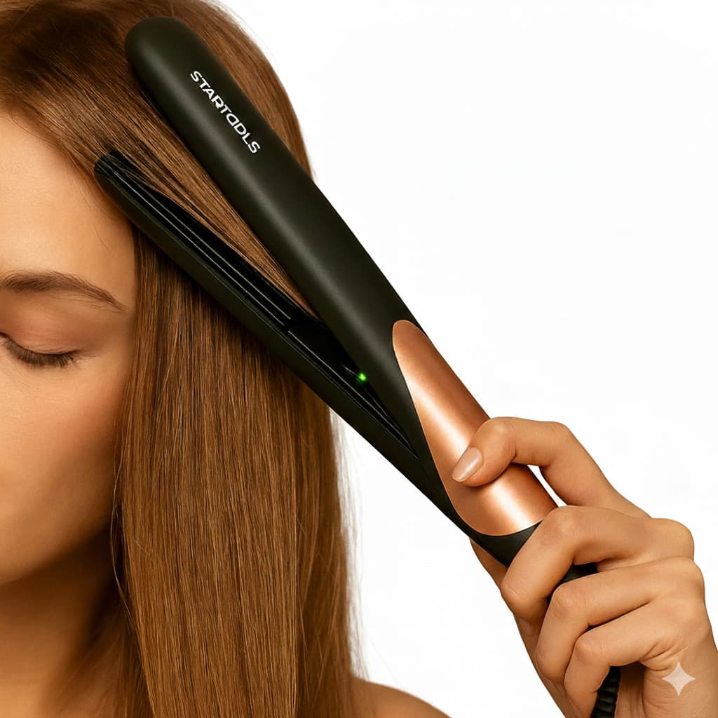 Chapinha Prancha de Cabelo Bivolt 50W Profissional Mini Viagem Portátil Aquecimento Rápido Alisa Brilho Rosa Leve Salon