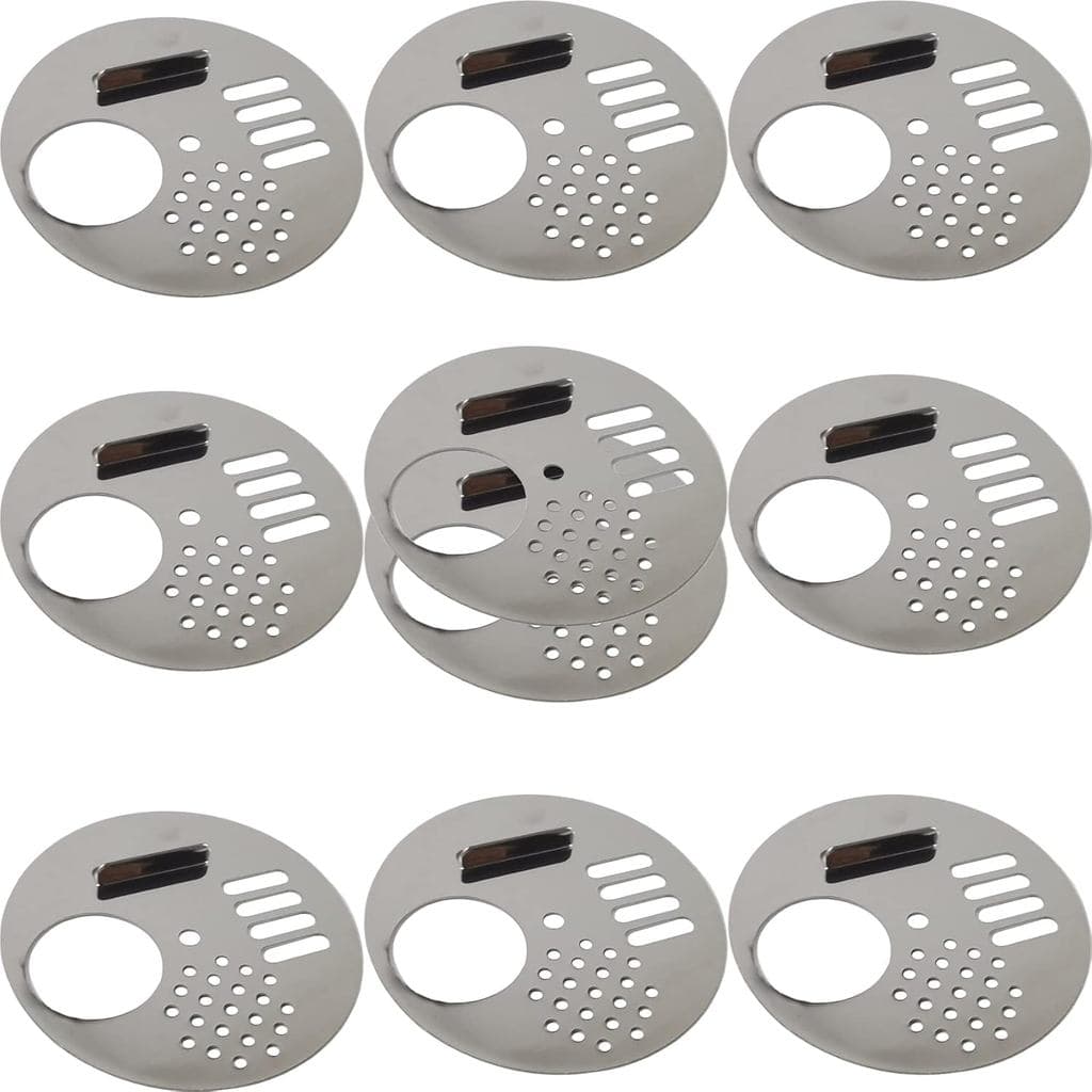 RONYOUNG 10PCS 2.67inch Diameter Stainless Steel Beehive Entrance Gates, Round Rotatable Bee-Entrance, Entrance Disc, Be