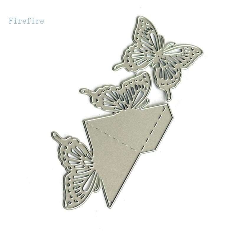Firefire Borboleta Cortado Metal Gravação Estênceis Aço Carbono Corte Morrer Scrapbooking Para Cartão Diário