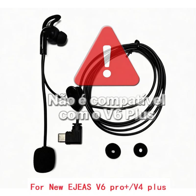 (Específico do dispositivo) 1 Pçs Árbitro Fones De Ouvido Intra-Auriculares Somente Para EJEAS V6 Pro V4 Plus