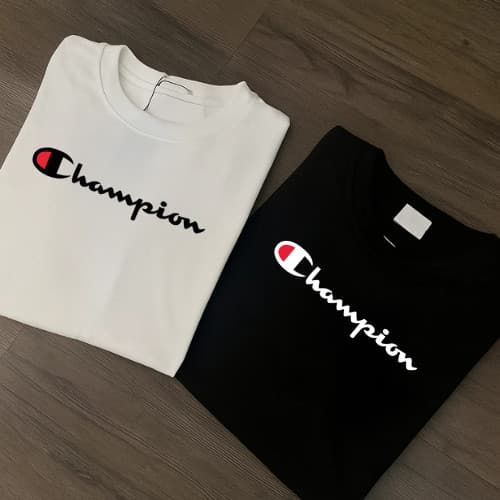 Kit 2 Camisetas Champion Lançamento Unissex masculina/feminina 100% Algodão 30.1