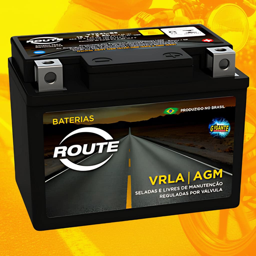 Bateria Moto Honda Biz 100 Neo 125 Jog 50 Route YTX4LBS 12v 3ah AGM Selada YTX4L-BS