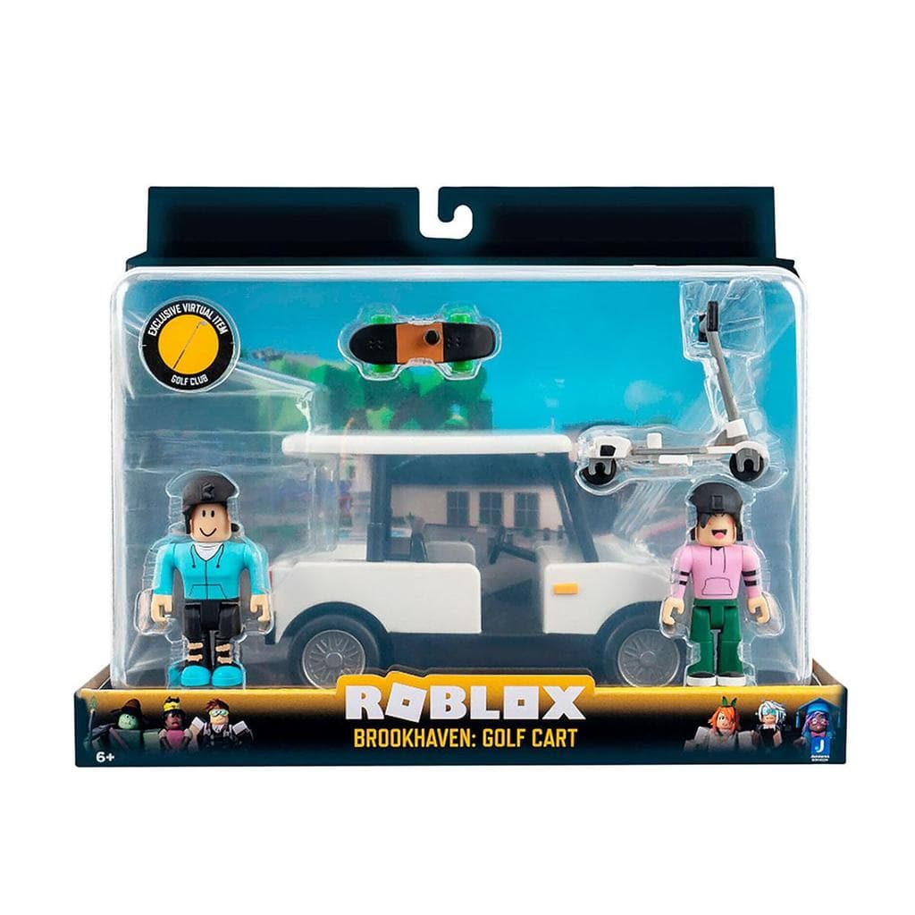 Roblox Brookhaven Golf Cart Veículo com 2 Bonecos Sunny + Código Exclusivo Sunny