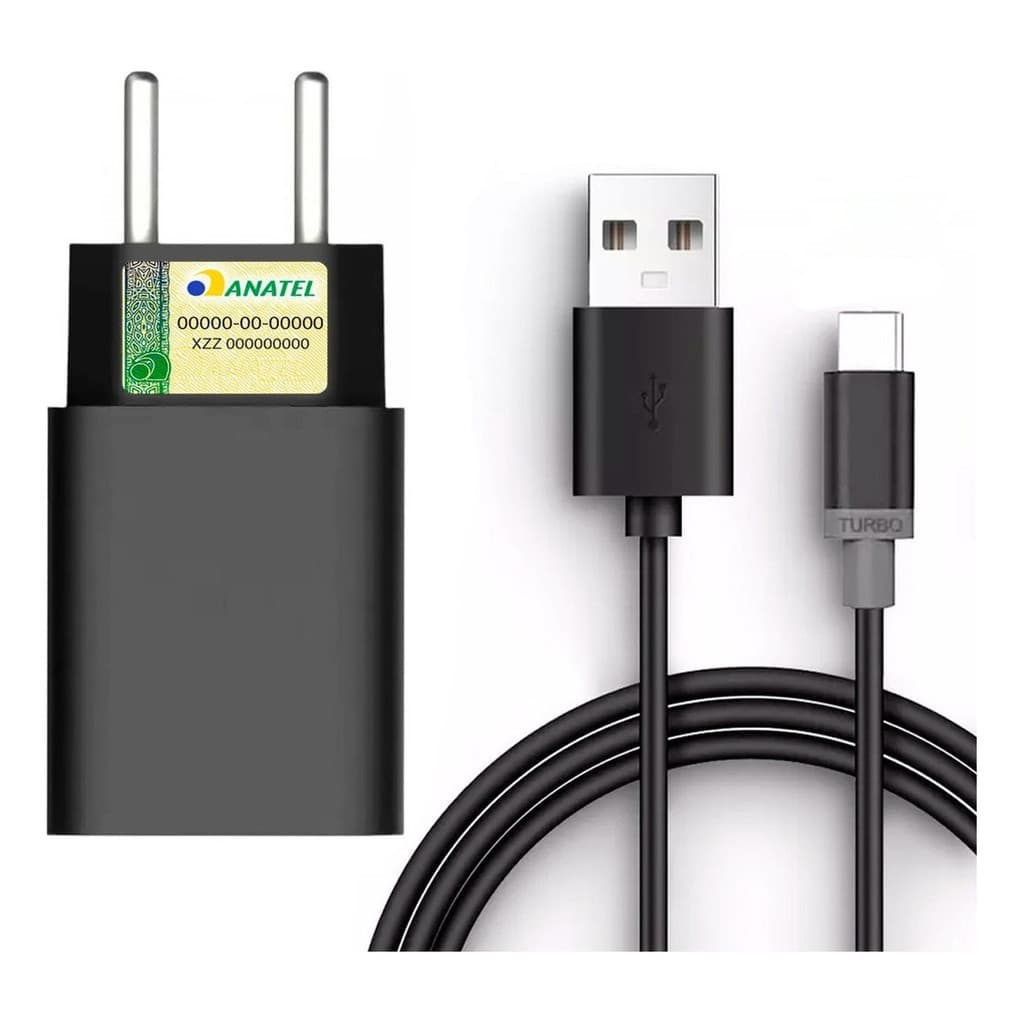 Carregador Turbo 30w Para Motorola Moto E7 Power E20 G7 G6