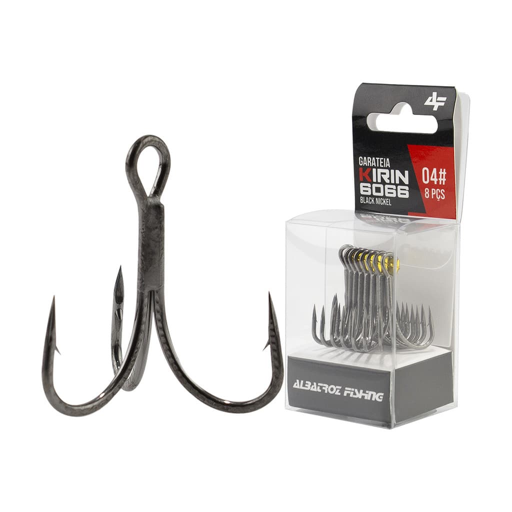 Garatéia Albatroz Kirin 6066 Black Níckel - 8 Peças