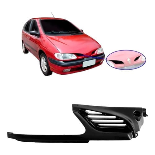 Grade Radiador Megane 1996 A 1999 Preto