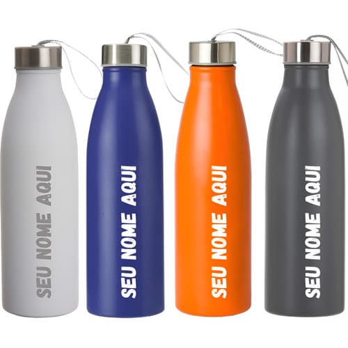 10 Squeeze Inox 750ml  Personalizada Com Seu Logo