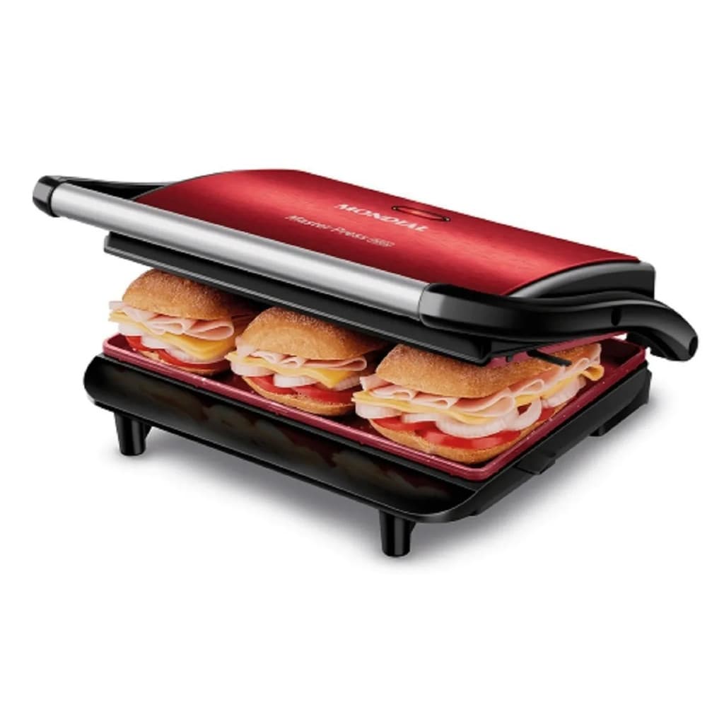Press Grill Mondial Master Press Vermelho 127V