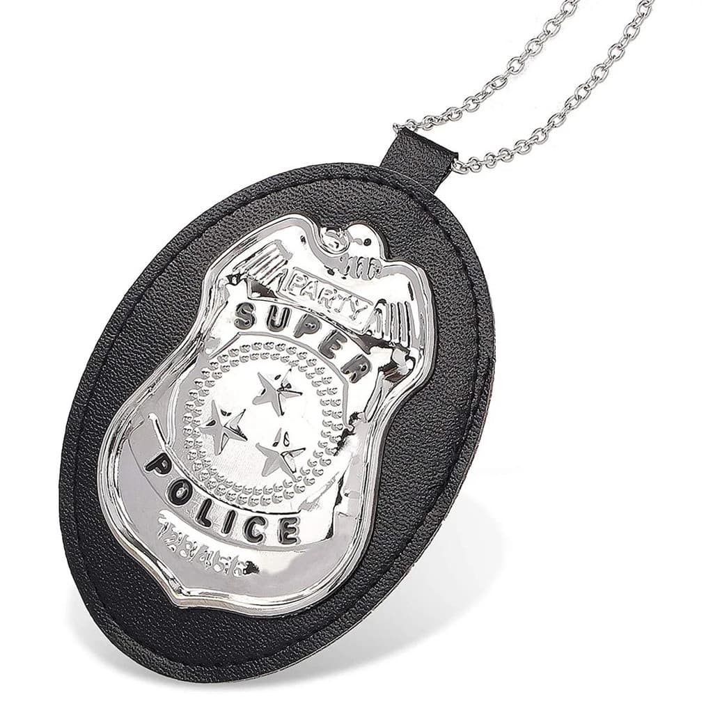 Distintivo Insígnia Detetive Policial Fantasia