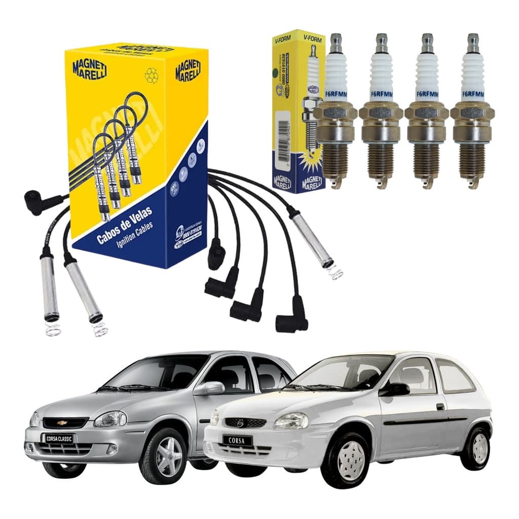 Kit Cabo E Vela Magneti Marelli Corsa 1994 Até 1996 1.0 1.4