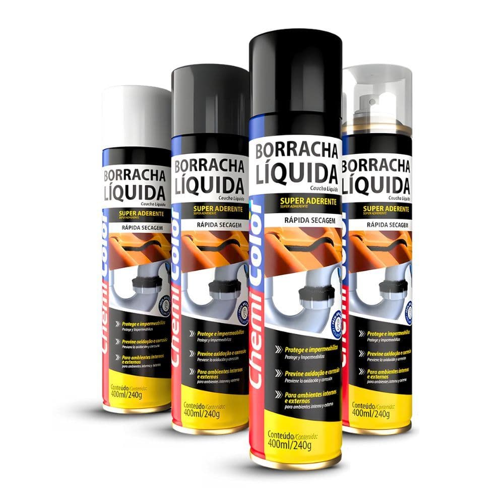 Spray Borracha Líquida Chemicolor 400ml Impermeável