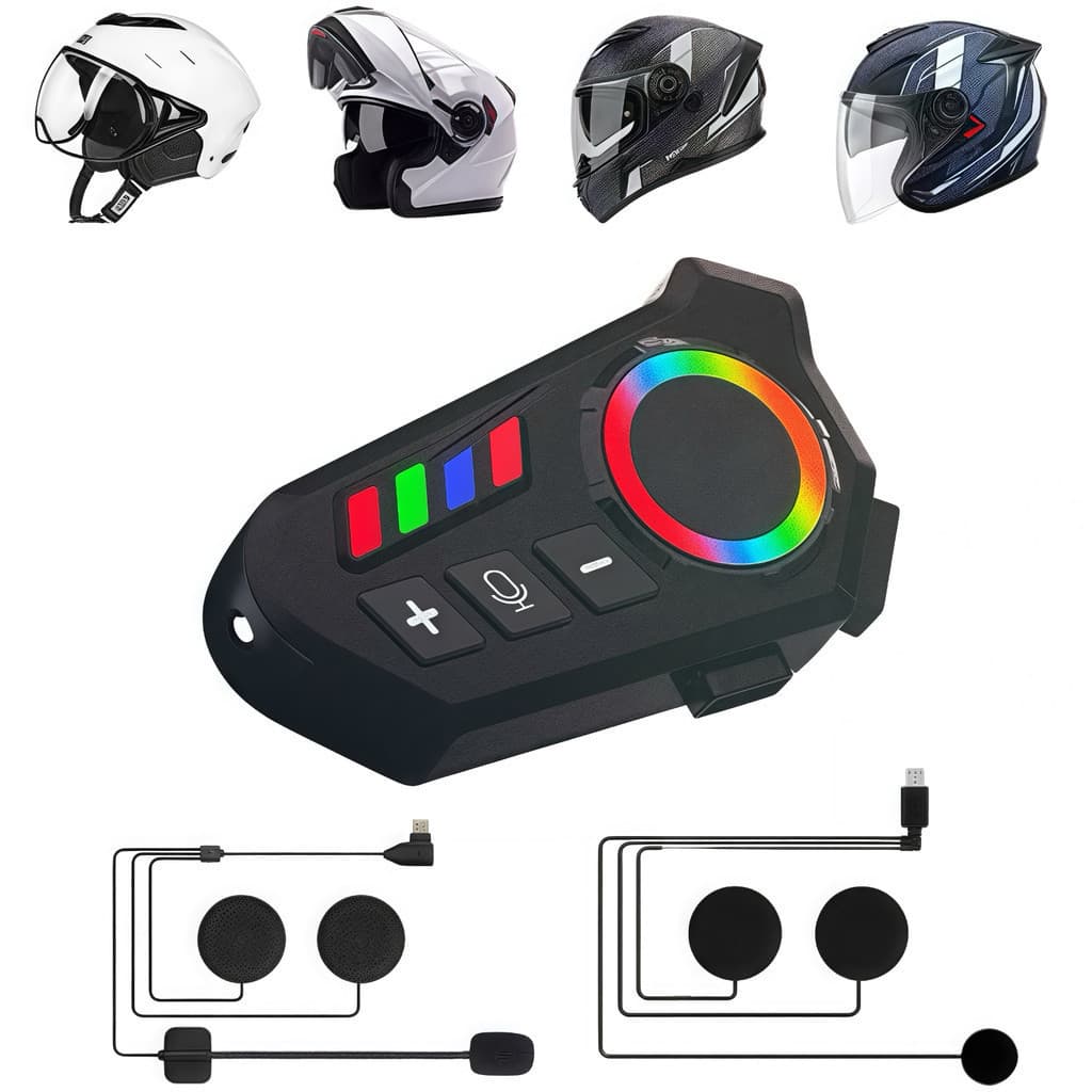 Fone de Ouvido de Capacete Moto Bluetooth Controle De Voz microfone para moto