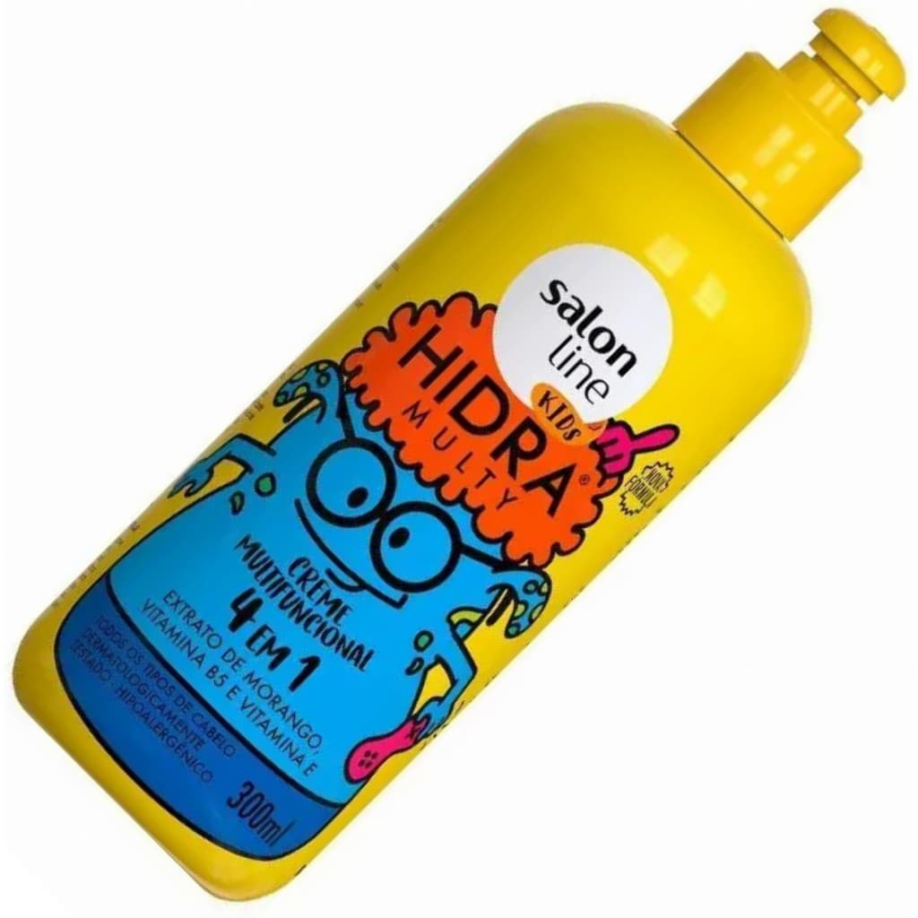Creme Multifuncional Hidra Multy Kids 300ml Hidrata Desembaraça Cabelos Vegano