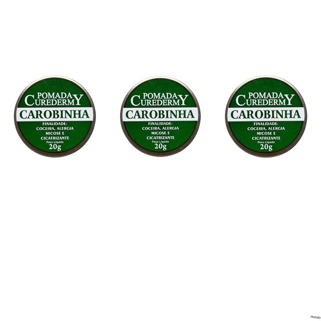 3 UN Pomada Curador Carobinha - 20g
