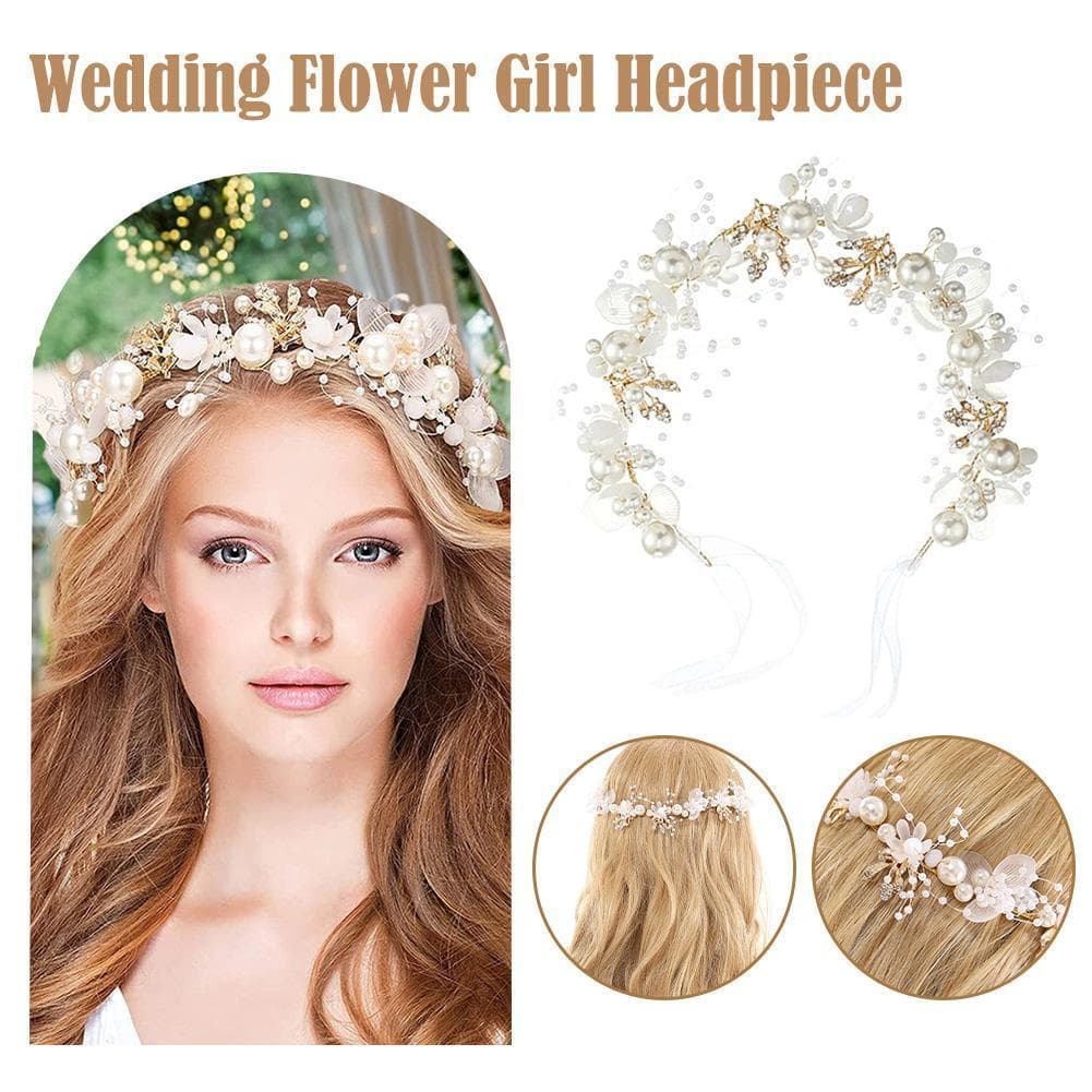 Flor De Noiva Coroa Grinalda Bandana Festa De Casamento Nupcial Headwear Guirlanda Hairband N7N4