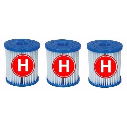 Kit 03 un Cartucho H Refil Filtro p Bomba Filtrante Intex 1250 LH Serve apenas p bomba Intex 1250 LH 28601 28602 601 602