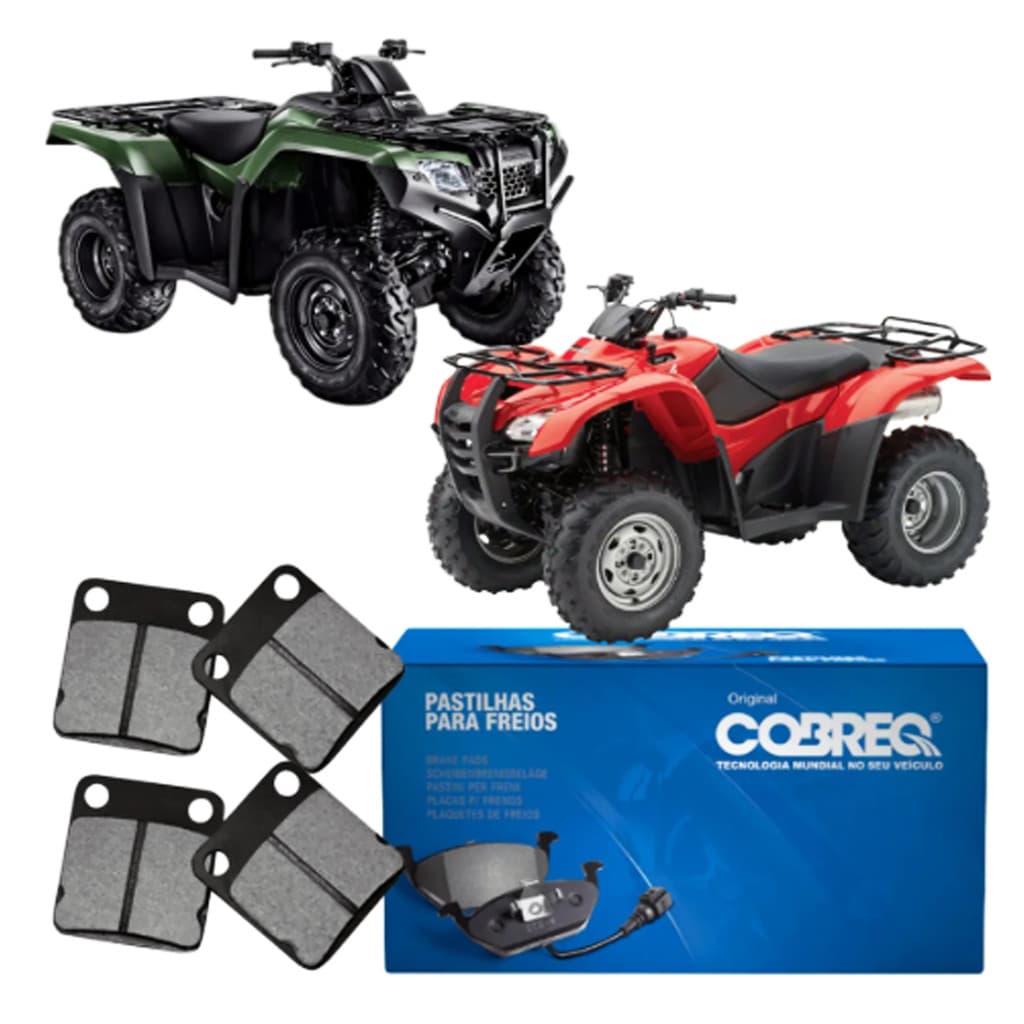 Kit Jogo Pastilha De Freio Dianteiro Honda Trx Fourtrax 350 420 2005 A 2021ambos os lados da dianteira