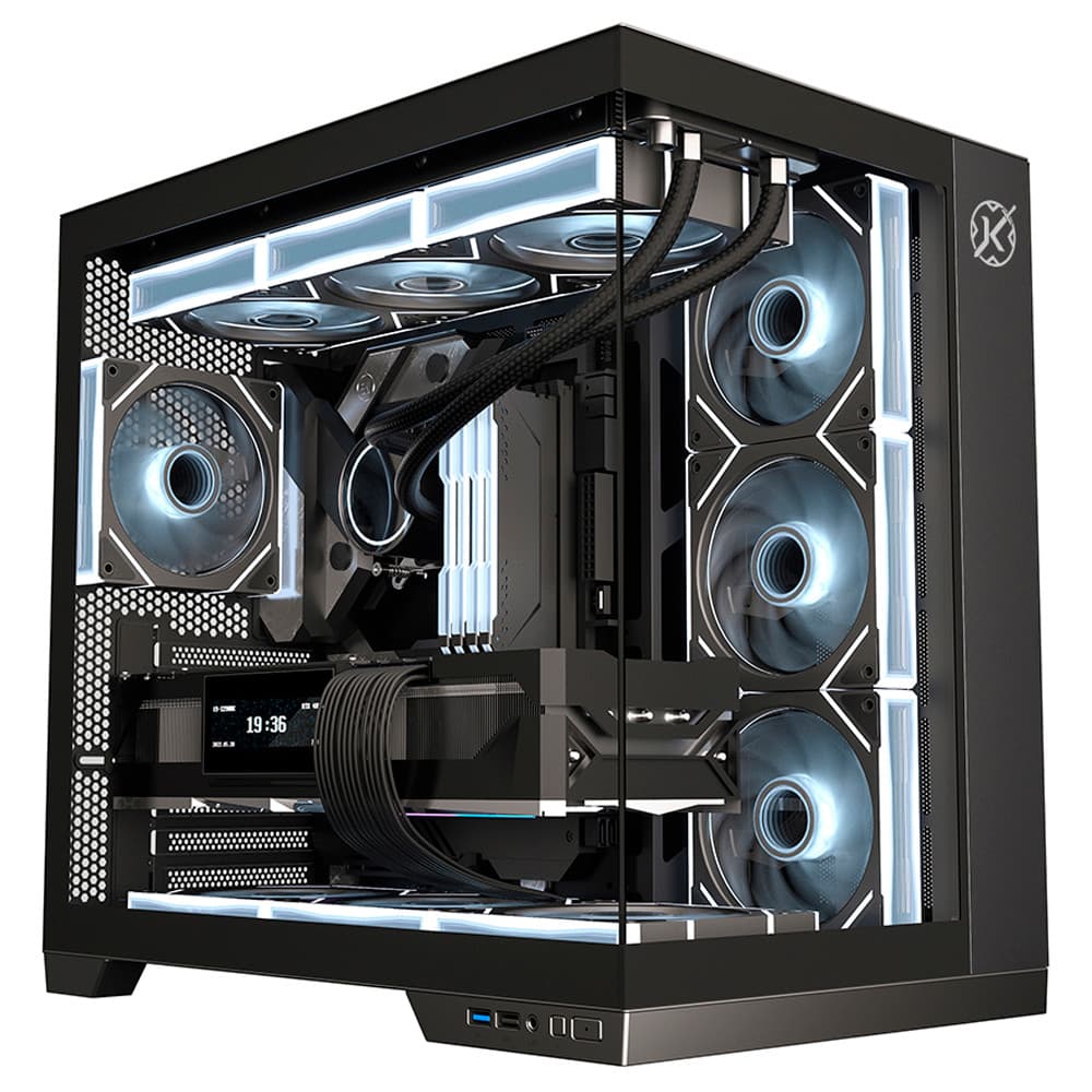 Gabinete Kalkan Asgard Mid Tower Gamer Preto Compatível ATX/Micro-ATX/Mini-ITX