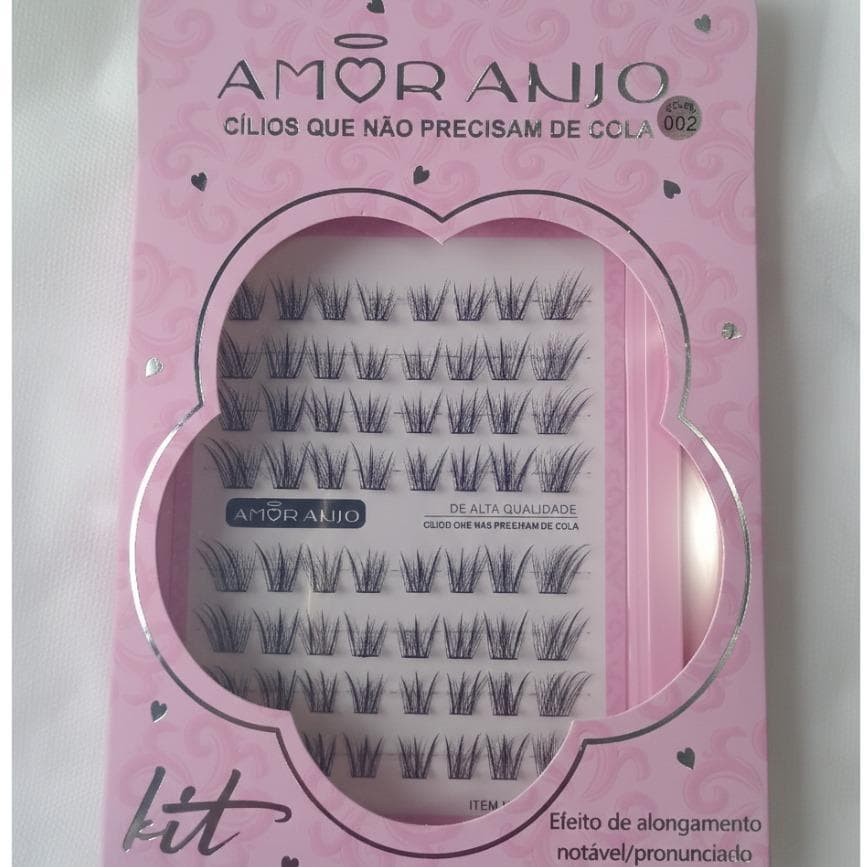 Kit Cílios Postiços  - Sem Cola - Efeito Alongamento + Pinça
