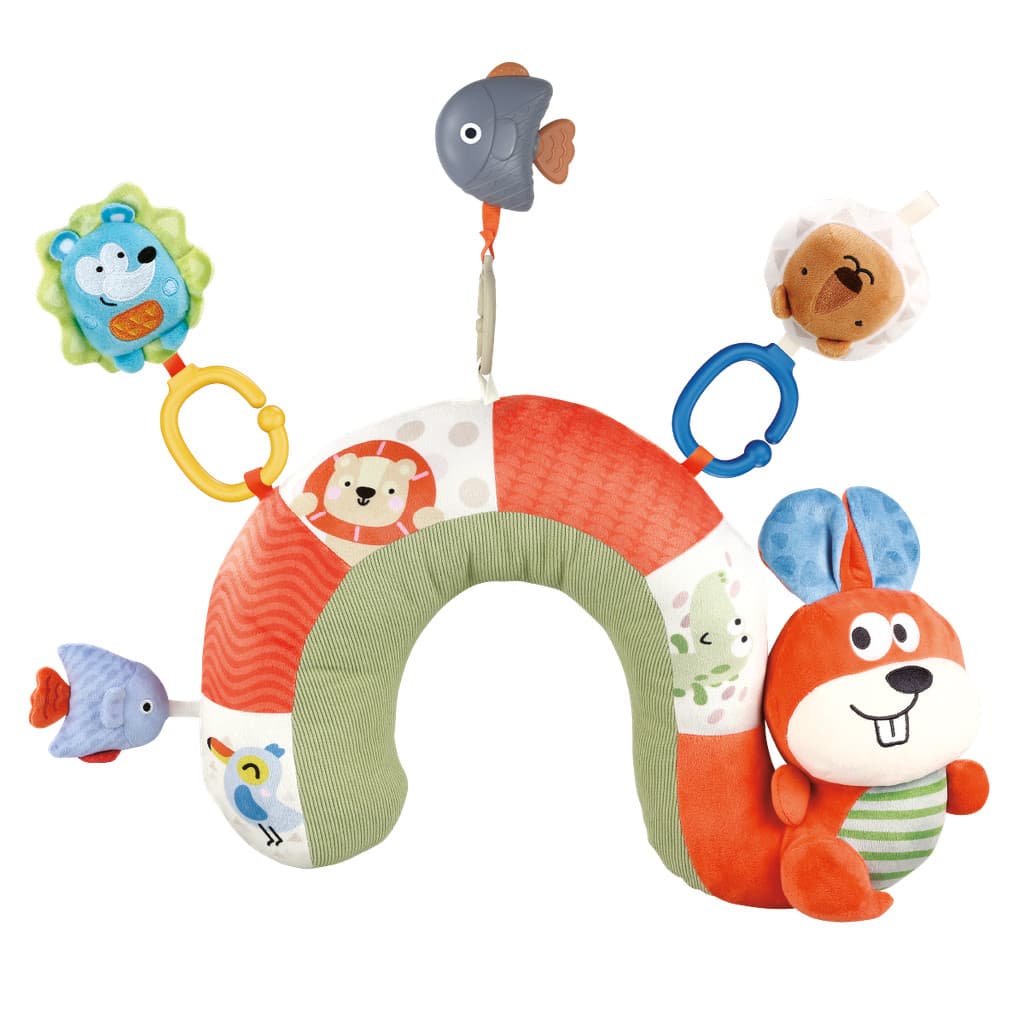 Almofada Atividade Bebê TummyTime Sensorial Squeak Maxi Baby