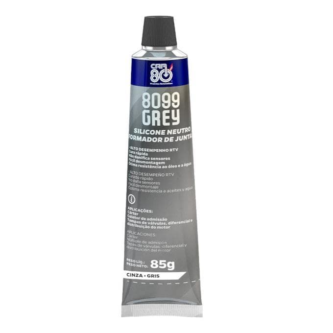 SILICONE CAR80 GREY CINZA ALTA TEMPERATURA 8098 85G