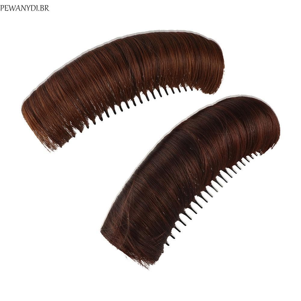 PEWANYDI Coque De Cabelo Invisível , Pentes Grampo Falso Almofada De Fofo , Peruca Natural