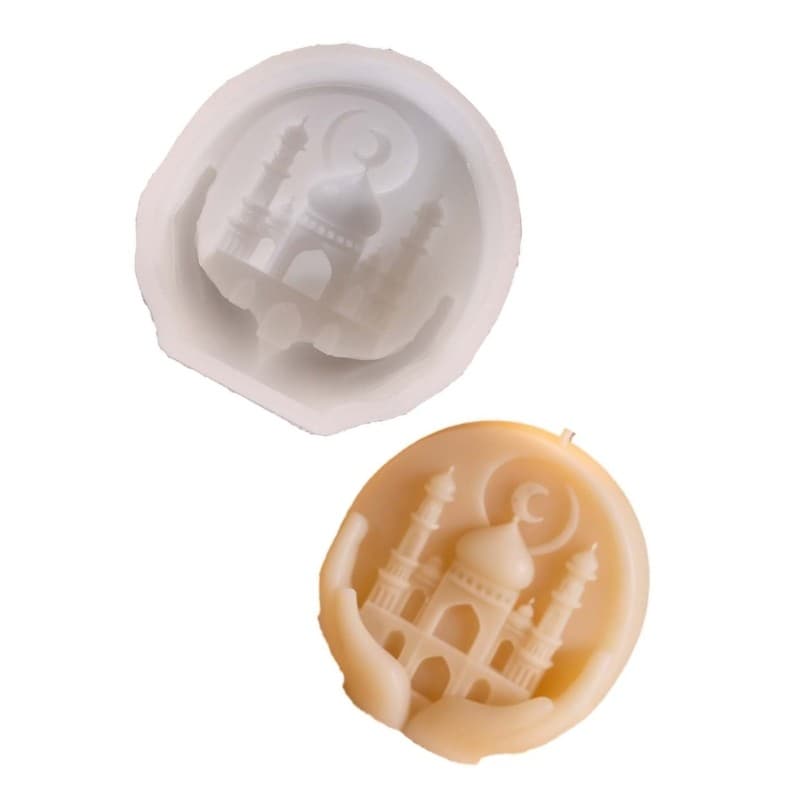 Molde De Silicone De Liberação Fácil YU Com Detalhe De Castelos