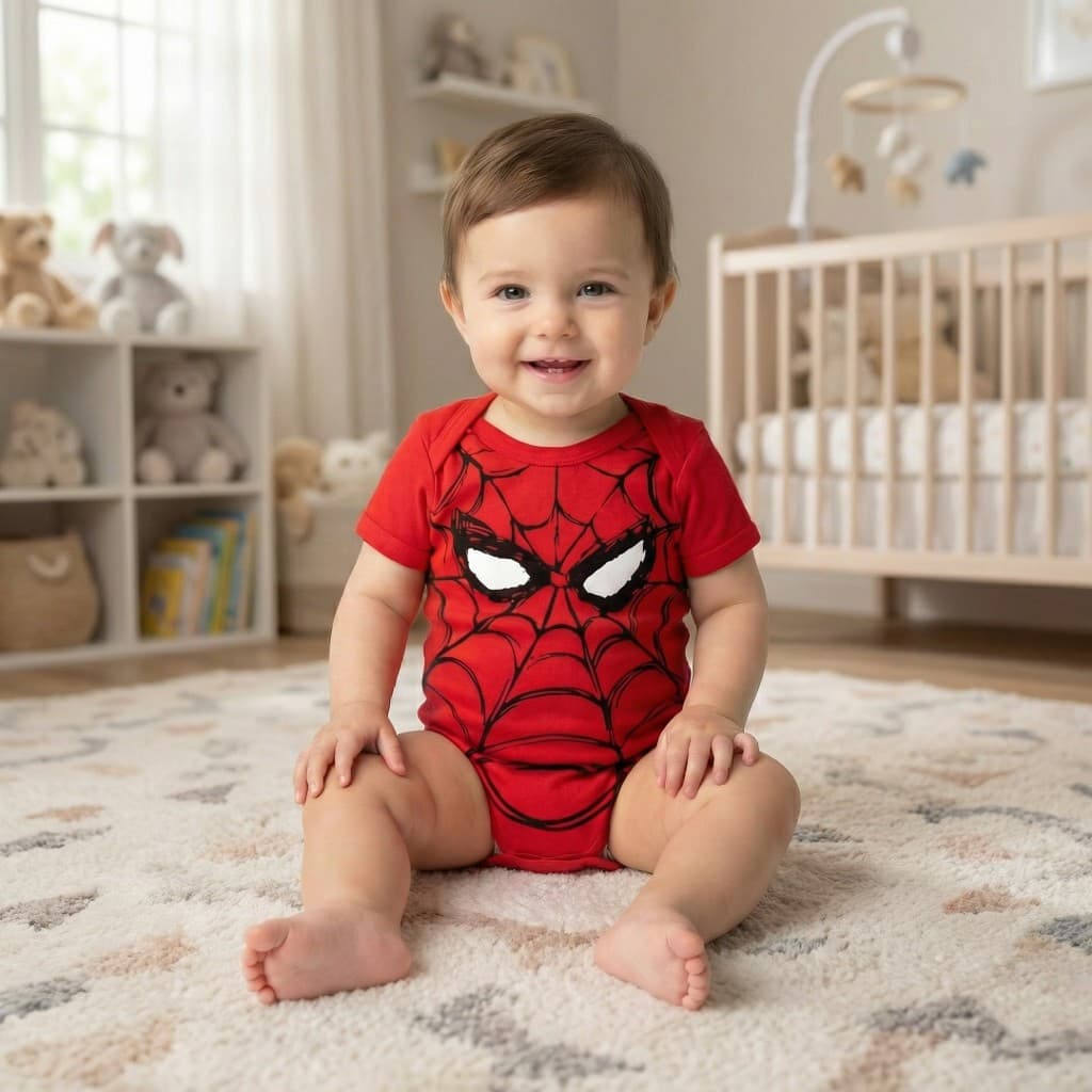Body Infantil Bebê Menino Homem Aranha Recém Nascido Enxoval RN Mesversario Envio Rápido Promoção