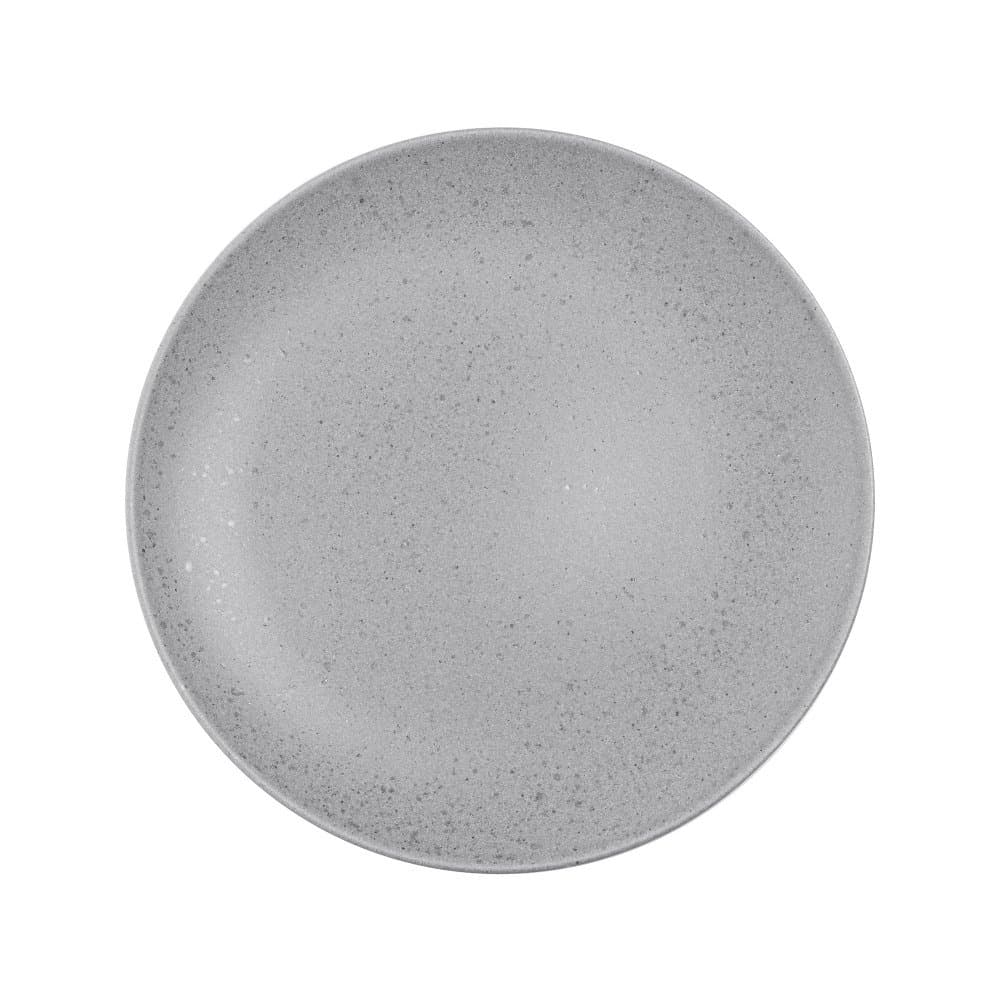 Prato de Sobremesa de Cerâmica Mist Cinza Matte 21cm - WOLFF
