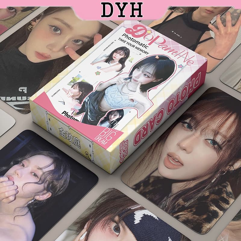 50pcs/box Aespa Winter Laser Card Cartões Fotográficos LOMO KPOP Álbum