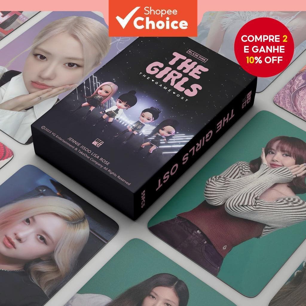 LINXX 55 Pcs BLACKPINK THE GAME Álbum Lomo Card Kpop Photocards Série Cartões Postais