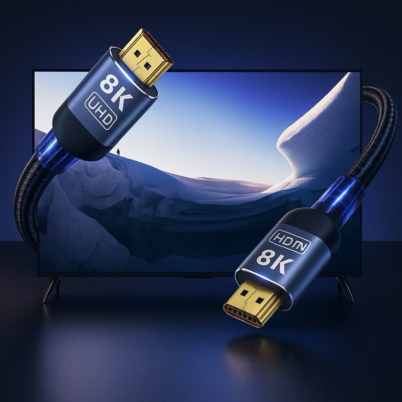 Cabo HDMI 8k 2.1 2m ou 3m Ultra High Speed 48Gbps 120Hz HDR ARC 3D 12Bit PROMOÇÃO DE INAUGURAÇÃO