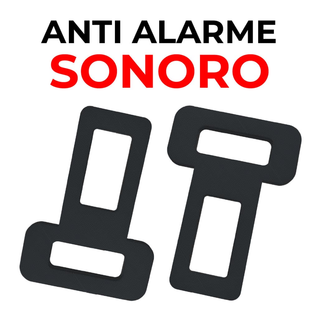 Kit 2 Fivela Anti Beep Alarme Sonoro Lingueta Clip Fivela Cinto de Segurança Universal Carros