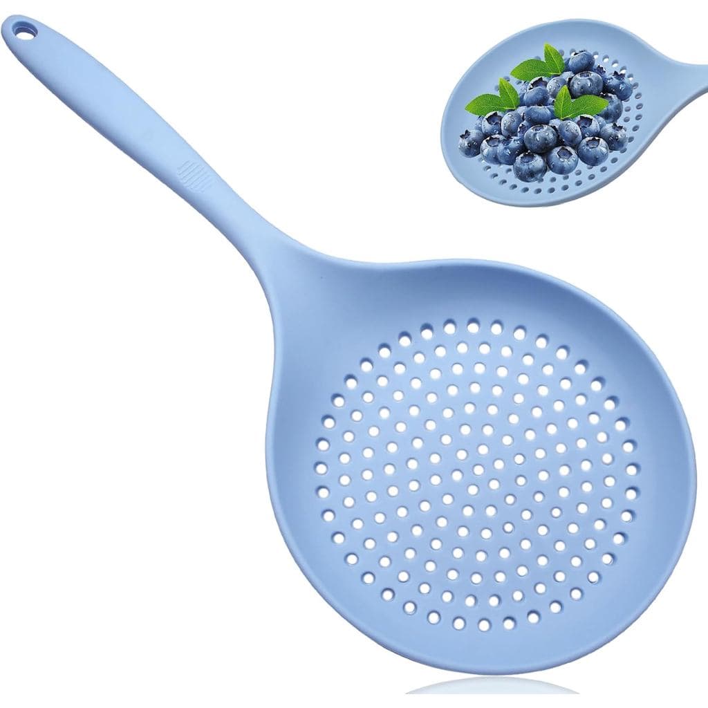 Colher de Silicone com Fendas, Colher Grande para Cozinha com Função de Escorredor para Uso Versátil, Perfeita para Mass