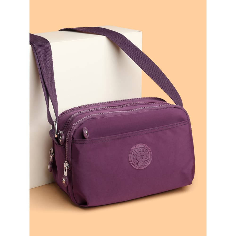 2025 novo estilo multi-camada saco do mensageiro Casual All-Match multi-bolso portátil saco de pano repelente de água um