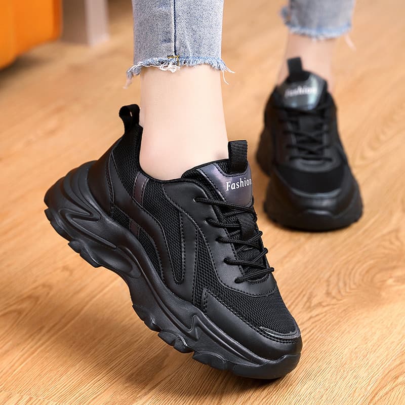 Outono sapatos femininos malha respirável tênis de corrida de sola macia frito sapatos de rua All-Match sapatos esportiv