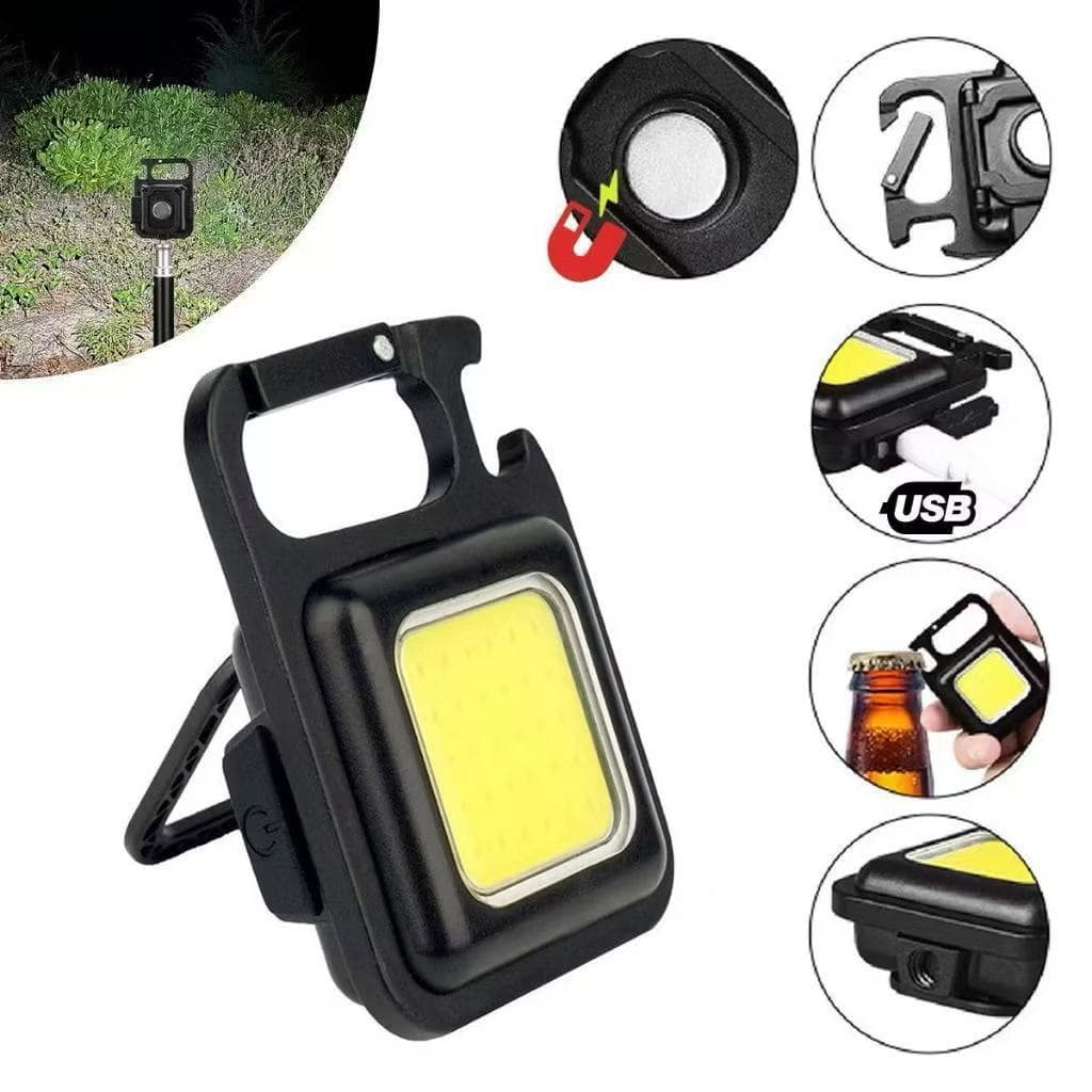 MINI LANTERNA LED PORTÁTIL USB RECARREGÁVEL TÁTICA DE BOLSO COM ABRIDOR ALTA POTÊNCIA RESISTENTE PROMOÇÃO