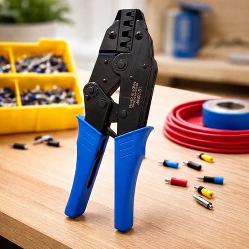ALICATE DE CRIMPAR TERMINAL ILHOS TUBULAR 10 A 35MM
