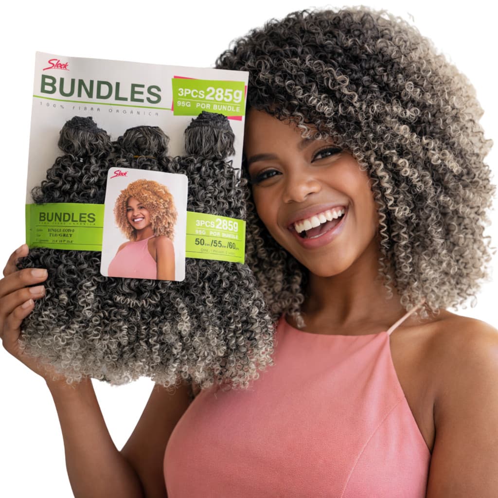 Cabelo Orgânico -  55CM 285G Sleek Bundles - Goivo