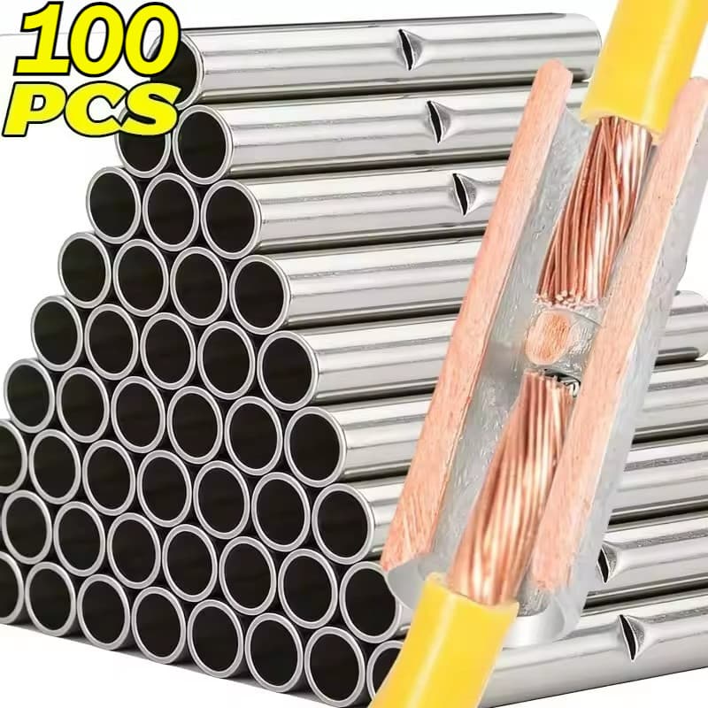 Terminais De Emenda De Extremidade De Fio Resistente-Conector De Cabo Elétrico Não Isolado-Terminal Para Trabalhos De Fi