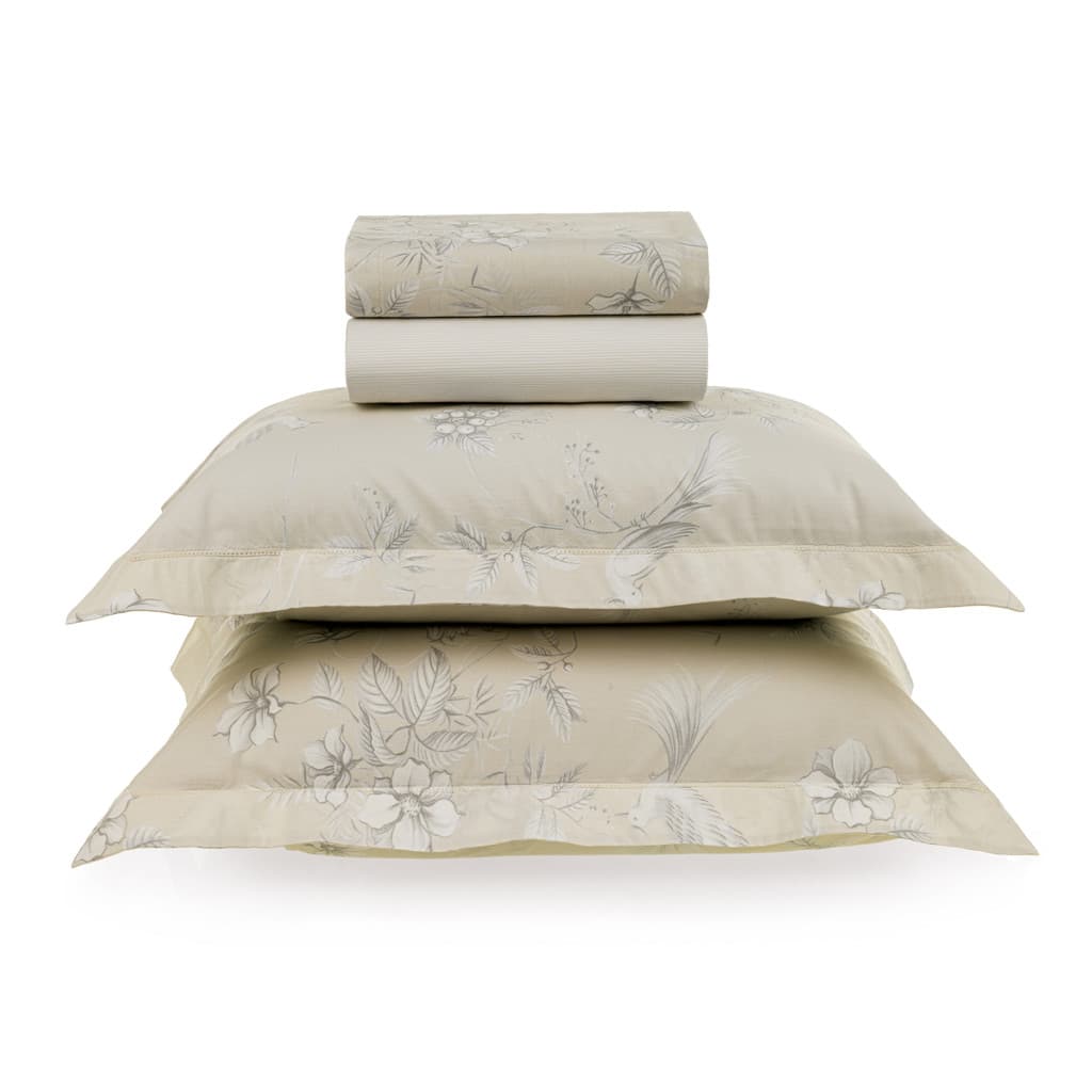 Jogos de Cama Queen 4 Peças 100% Algodão 200 Fios Karsten Fronhas Ponto Ajour Macio Lençol Estampado