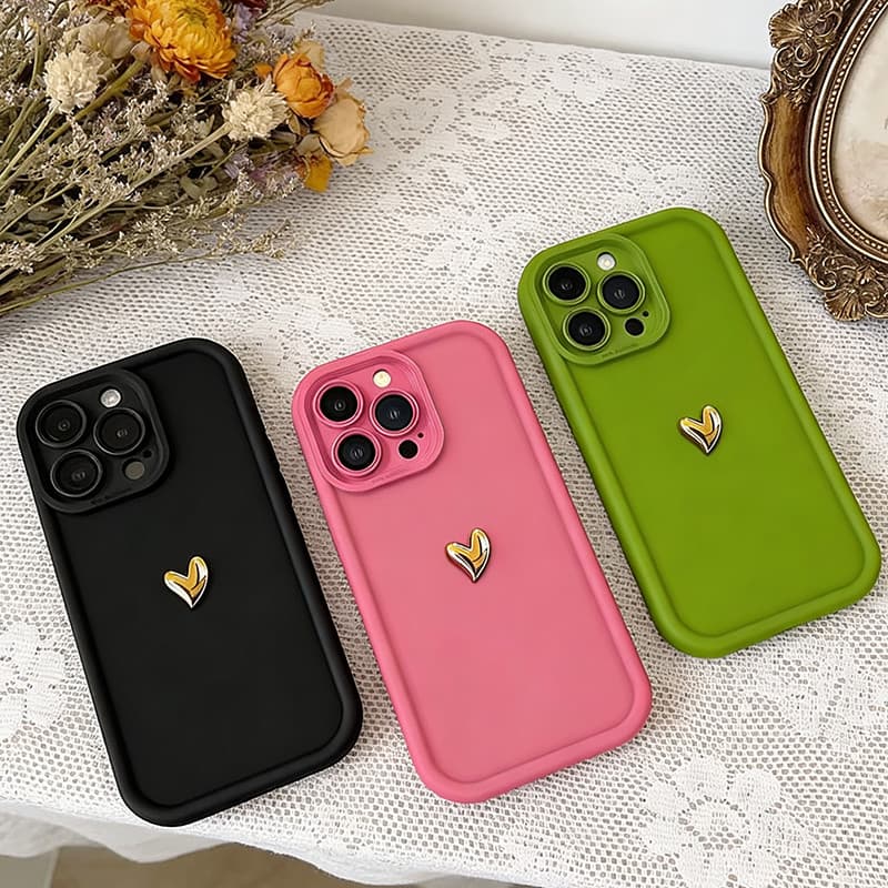 Capa Para POCO X7 Pro X6 X5 F6 F5 F3 X4 M6 M4 X3 C71 C75 C65 C40 M5S Mi14 12 11Lite SoftCase Formato De Coração Decoraçã