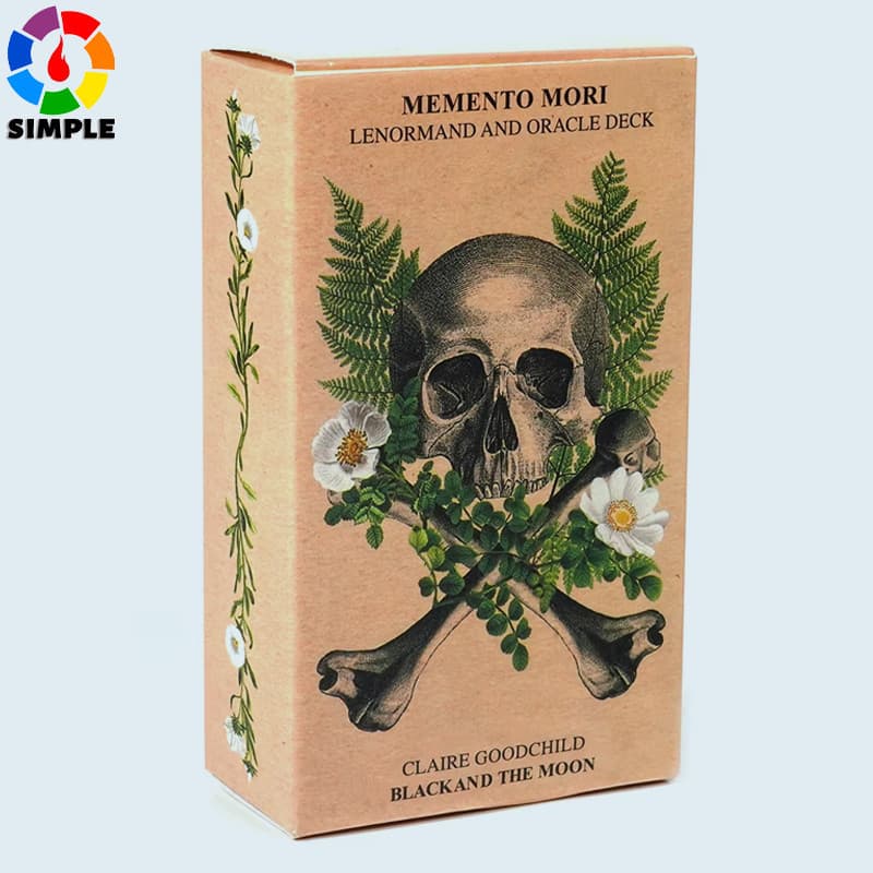 Baralho de Oráculo Memento Mori de Claire Goodchild, Baralho Lenormand, Baralho de Oráculo Anatómico, Baralho de Oráculo