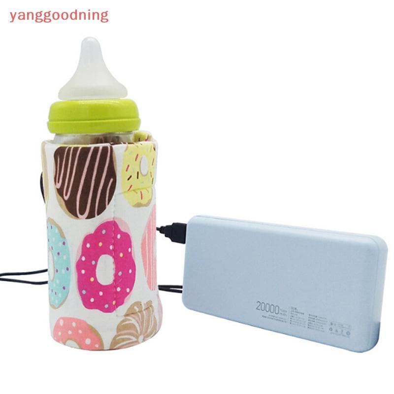 (YGN) Aquecedor De Garrafas Portátil Para Viagem , Bebê , Crianças , Leite , Água , Capa USB , Bolsa Macia