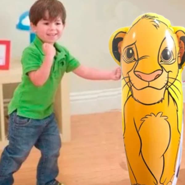 Boneco João Bobo / João Teimoso Rei Leão  - inflável